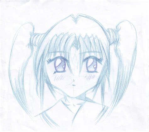 anime head sketch by SkepticSolo on DeviantArt