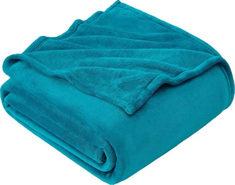 Eheyciga Fleece Blanket Teal Throws For Sofas Fluffy Warm Soft Blanket