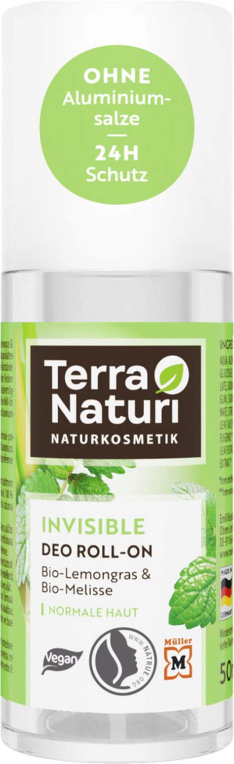 Terra Naturi Invisible Deodorant Roll On Ml Ecco Verde Ireland