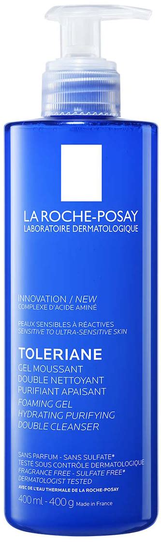 Очищающий гель мусс La Roche Posay Толеран двойного действия 400 мл