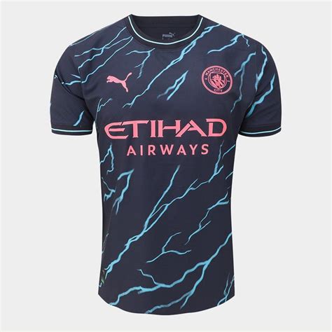 Camisa Manchester City Third 23 24 S N Jogador Puma Masculina Camisa