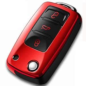 Componall For Vw Key Fob Cover Compatible For Vw Beetle Passat Tiguan