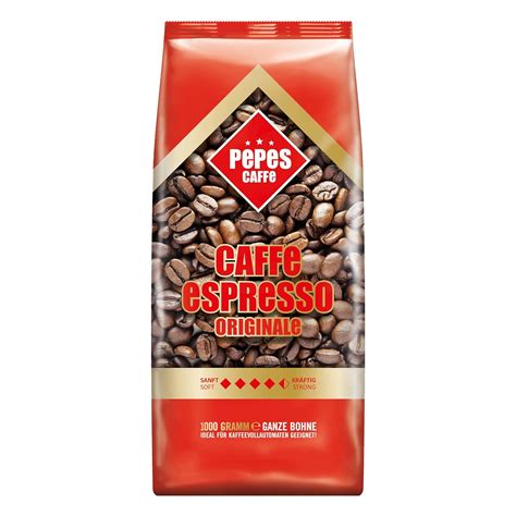 Pepes Caff Espresso Originale Robusta Kaffee Ganze Bohne Aroma