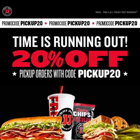 Off Jimmy John S Coupon Codes Active Sep