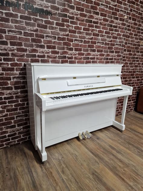 New Yamaha B2E PWH Upright Piano | 2023 | Polished Polyester White Finish | Belfast Pianos ...