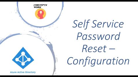 Microsoft Entra Id Self Service Password Reset Portal Configuration Youtube