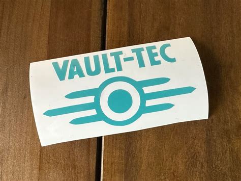 Vault Tec Vinyl Decal Fallout Sticker Etsy