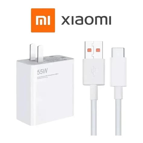 Cargador Xiaomi 55w Carga Rápida Luegopago