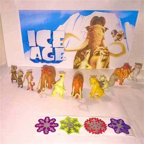 Blue Sky Toys Ice Age Movie Deluxe Figure Set Of 4 With 1 Figures