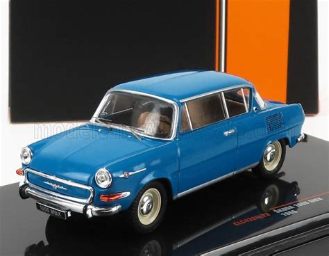 Modèle réduit Skoda 1000 Mbx 1966 Bleu Clair 1 43 Ixo