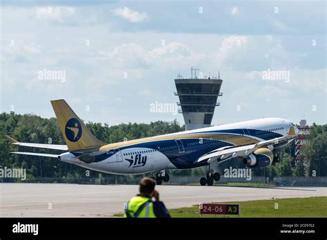 July 2, 2019, Moscow, Russia. Airplane Airbus A330-300 I Fly Airlines ...