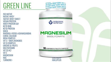 Magnesio Bisglicinato Green Line Scientiffic Nutrition Youtube