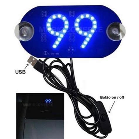 Placa Painel Letreiro Luminoso Vidro Parabrisa E Led De Usb Shopee