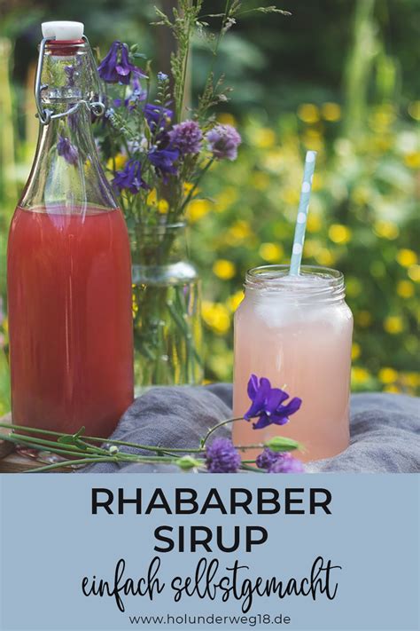 Rhabarbersirup Rezept F R Selbstgemachten Rhabarbersirup Rezept