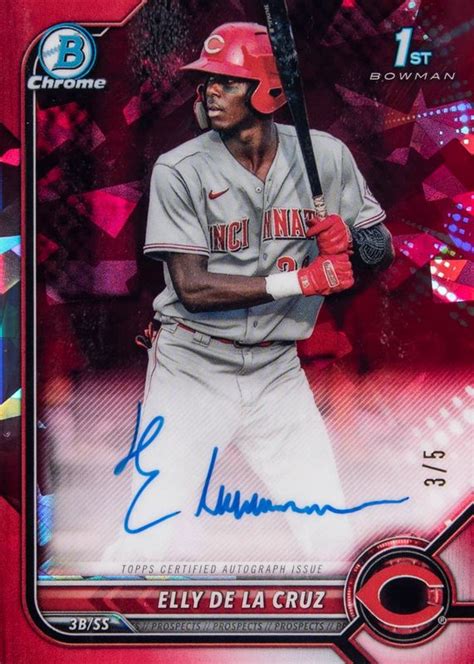 Elly De La Cruz Bowman Sapphire Edition Bspa Ed Chrome Prospect