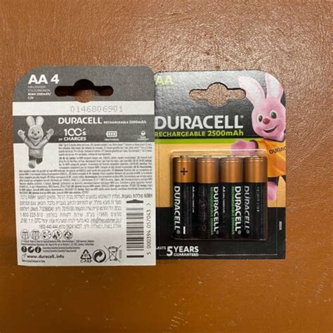 4 X Duracell Aa 2500 Mah Rechargeable Ultra Batteries Nimh Hr6 New Duralock Ebay