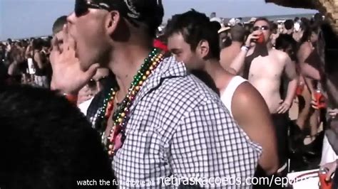 Insane Spring Break Beach Party With Hot Naked Real Girls