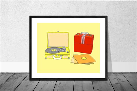 Record Player Art Print Vinyl Art Print Music Art Print Etsy