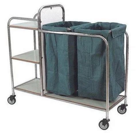 Stainless Steel Soiled Linen Trolley For Hospital Purpose At Rs