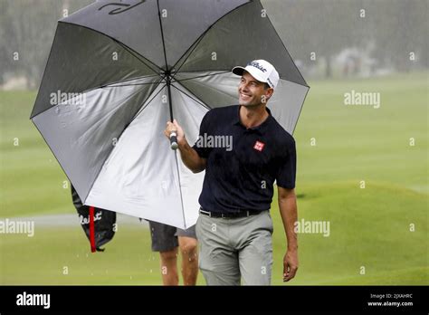 Golfer Adam Scott In Action During The Australian Pga Championships At