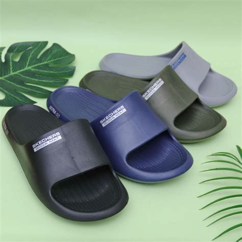 Jual Sandal Slide Pria Skechers Gogamat Sandal Selop Cowok Ultra Go