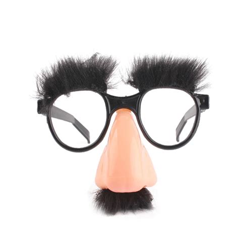 1New Mask Cute Black Big Nose Funny Glasses Halloween Mask-in Party ...