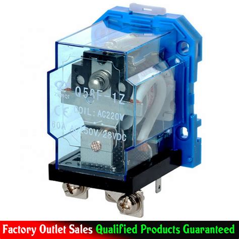 Jqx 58f 1z High Power Relay AC220 DC24 12V60A Intermediate Relay Jqx