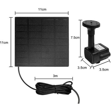 UISEBRT pompe à eau solaire 1 8W pompe de bassin pompe solaire