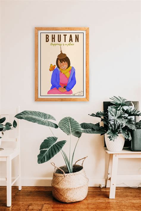 Bhutan Art Print Bhutanese Art Happy Child Illustration Etsy