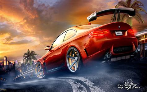 Red Race Car Game Road Hd Wallpaper Peakpx