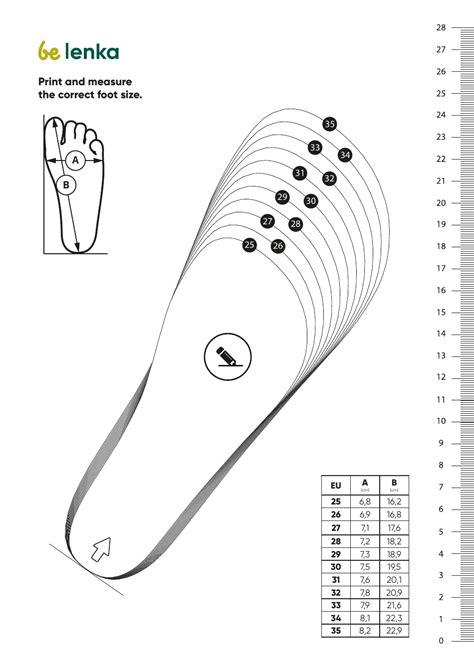 Foot Measurement Chart Templates Download Printable PDF | Templateroller