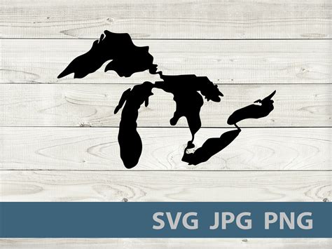 Great Lakes Digital Svg Cricut File Etsy