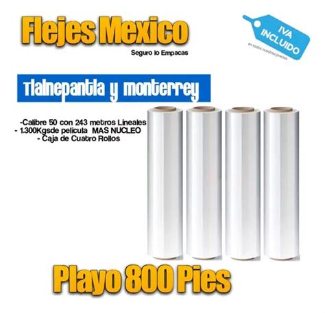 Caja Rollos Pl Stico Para Emplaye Playo X C Pies Env O Gratis