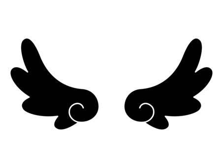 Free Vectors | angel wings silhouette