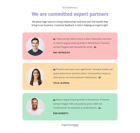 Great Testimonials Landing Page