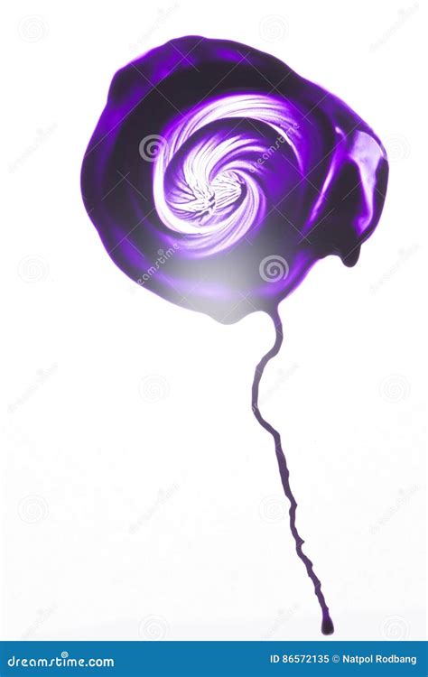 Abstract Art Purple Flower Round Swirl of Watercolor Stock Illustration ...