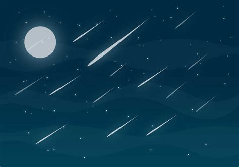 Meteor Shower Free Vector 96152 Vector Art at Vecteezy