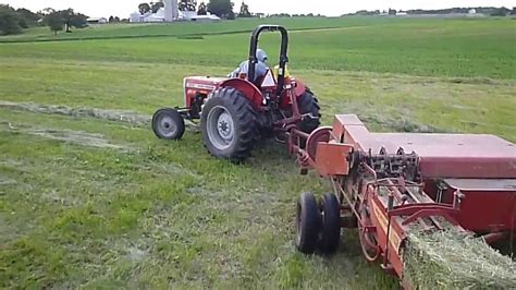 Making Hay New Holland 269 Baler Turning Youtube