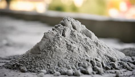 fine gray cement powder construction material  building foundation