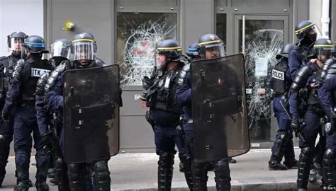 France Protests Against Police Brutality Turn Violent Times Of Oman