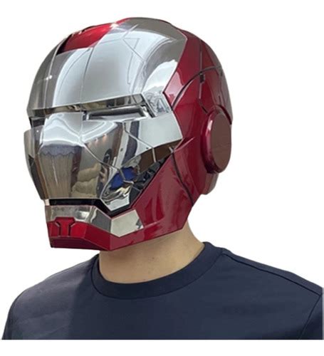 Iron Man Helmet Electronic Mark Helmet Wearable Iron Man Mask With