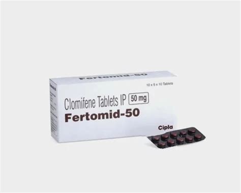 Fertomid 50mg Tablet Packaging Type Box Packaging Size 10 10 At Rs