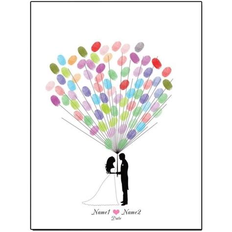 Arbre D Empreinte Digitale De Mariage Livre De Signature D H Tes