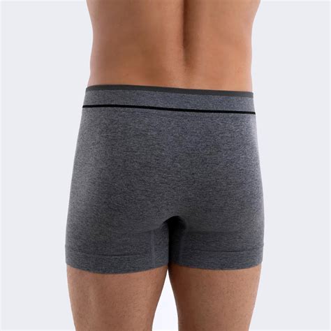 Cueca Boxer Lupo Sem Costura Cinza Mescla Compre Agora Cabana Magazine