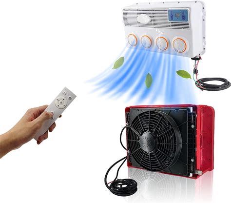 NEKPOKKA Acondicionador eléctrico universal de 12 V doble uso frío y