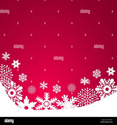 Christmas red background, with snowflakes vector illustration Stock ...