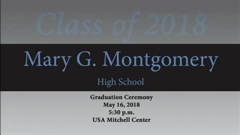 Mary G Montgomery High School Graduation LIVE : MCPSStv : Free Download ...