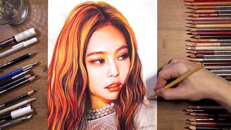 Blackpink Jennie Speed Drawing Drawholic Youtube