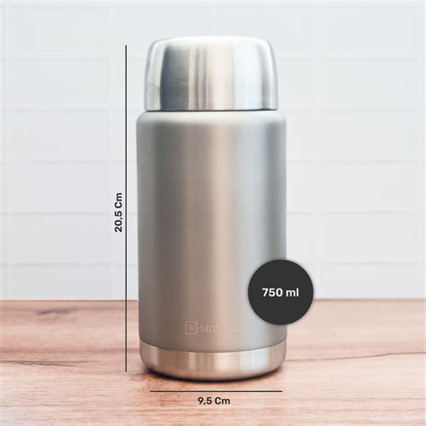 Ripley TERMO DE COMIDA INSULADO ACERO INOX 750 ML GRIS SIMPLIT