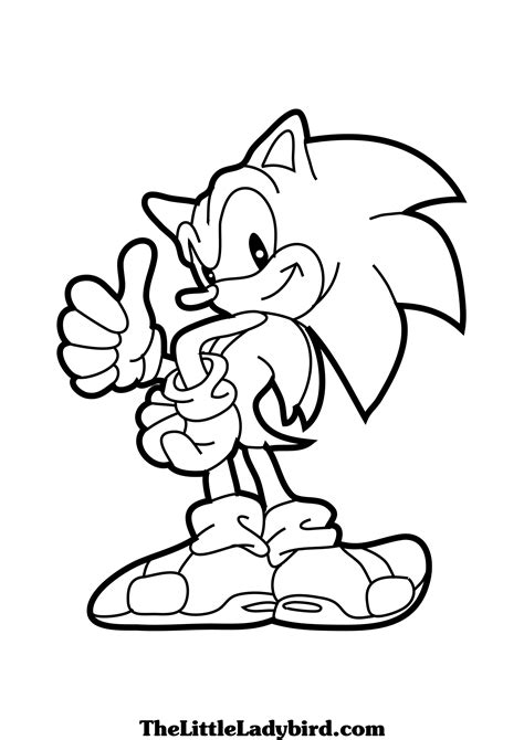 Colorear Dibujos De Sonic Sonicparacolorear